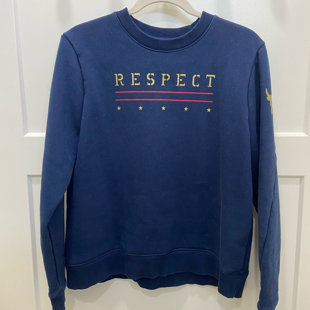 Under Armour Respect Navy Blue Crewneck